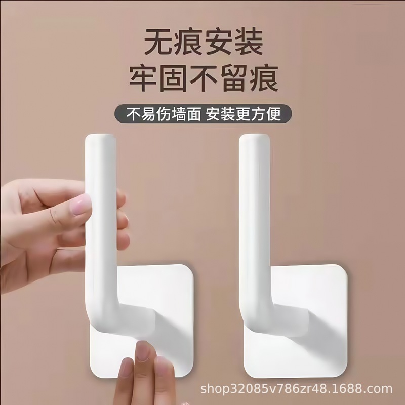 L-shaped non-perforated hook seamless strong self-adhesive hook kitchen non-dead multi-function storage rack high viscosity hook L-shaped non-perforated hook seamless strong self-adhesive hook kitchen non-dead multi-function storage rack high viscosity hook