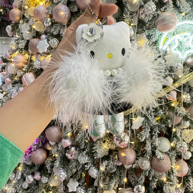 卡通动漫网红小香风皮草KT钥匙扣挂件公仔女生背包装饰小玩偶批发|undefined