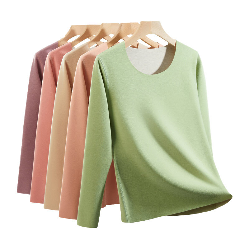 Ropa interior térmica de mujer Cachemira seda más terciopelo grueso calefacción desgaste interior sin costuras Johns largo traje térmico de mujer