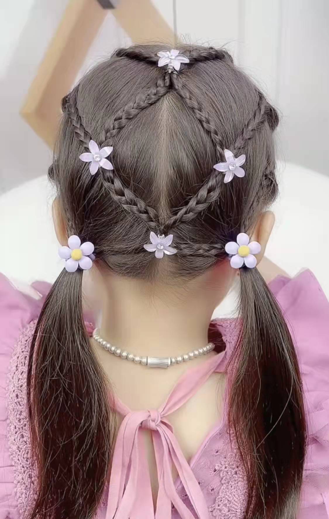 儿童彩色小豆扣发夹