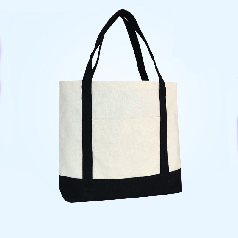 空白帆布袋手提袋广告彩色礼品包拉链购物袋抽绳束口棉布袋logo