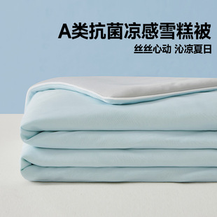 Class a Cool Silk Summer Quilt Summer Ice Silk Air-Conditioned Quilt Core Thin Single Antibacterial Fiber Quilt Manufacturer