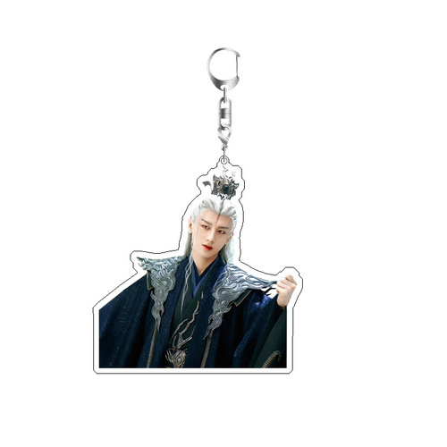 Cheng Yi Keychain, Acrylic Double-Sided Laminated Backpack Pendant, Agarwood Fragrance Lotus Tower Merchandise Support Gift Wholesale