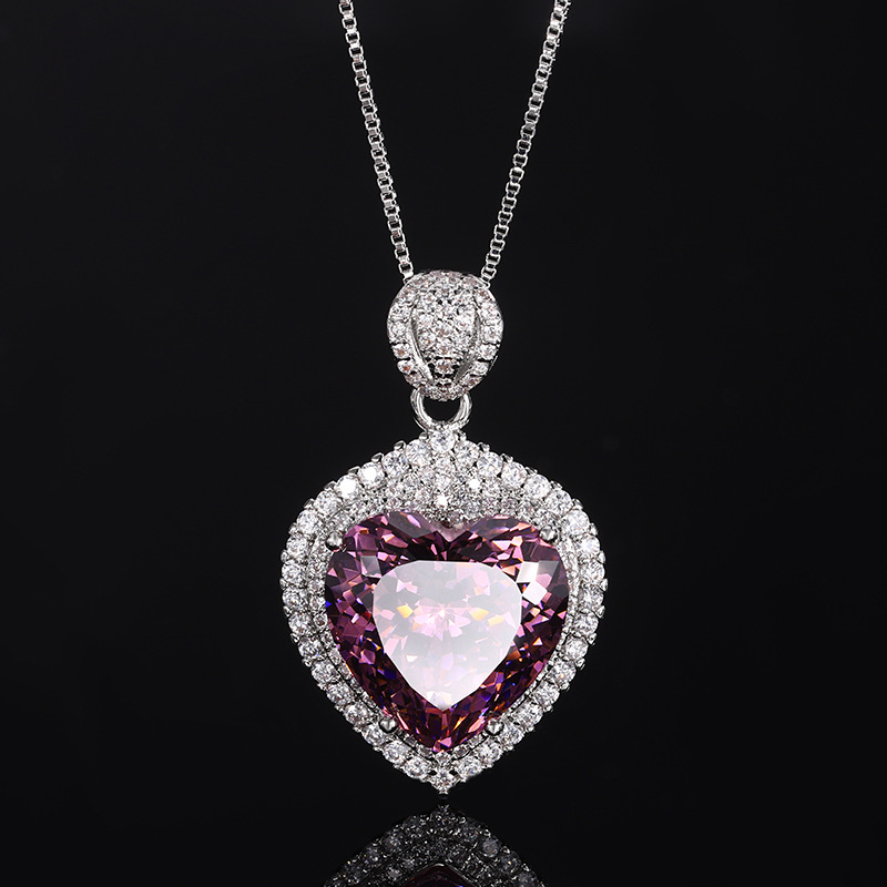 2024 Nuevo Zhuang Shengsheng Jewelry Simulation Nido de pájaro cortado en seco Rose Heart Set 15*15-12*12-9*9