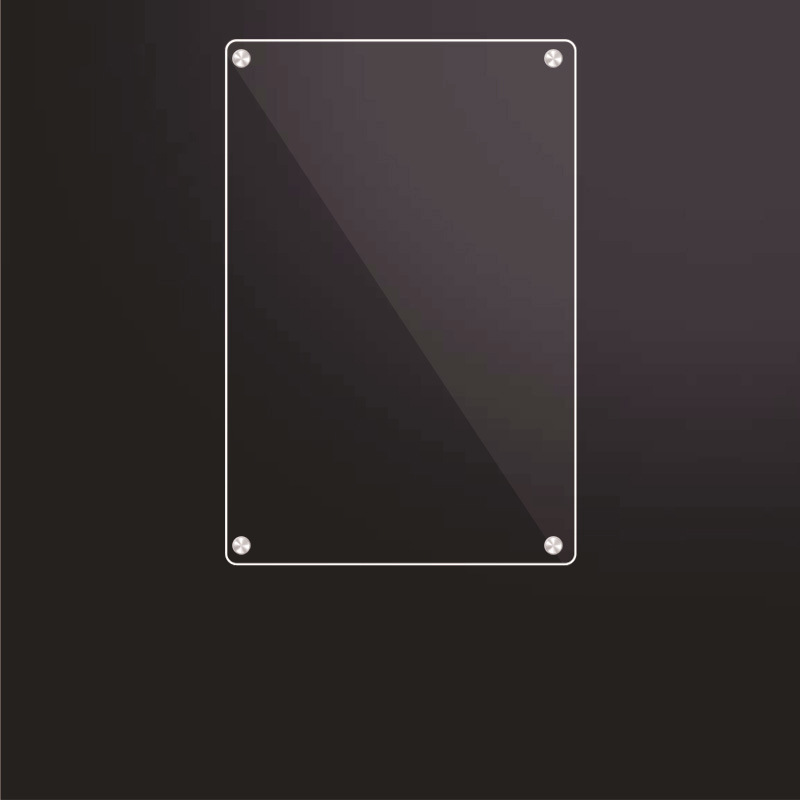 Tablero de exhibición de pegatinas de nevera Tablero de mensajes de pegatinas magnéticas Acrílico transparente puerta de hierro puerta de hierro