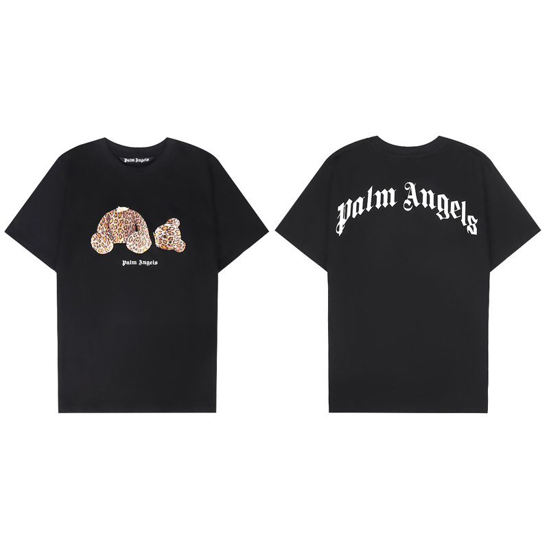 PALM半袖の正しいバージョン パームエンジェルス ヘッドレスベア エンジェルス バタフライプリント Tシャツ テディベア 半袖|undefined