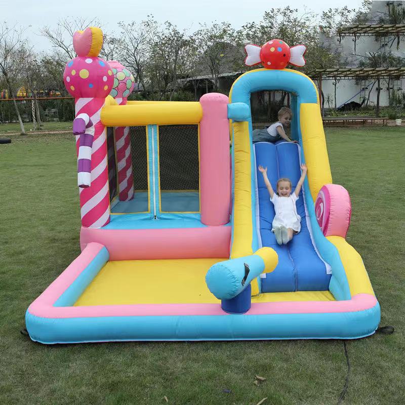 Castillo infláble infantil doméstico perforador interior pequeño parque deslizante castillo traviesos trampolín parque de juegos image 7
