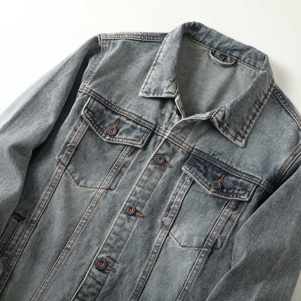 Men's Clothing new spring and autumn workwear denim jacket men's trendy spring loose jacket men's denim tops_voghion.com