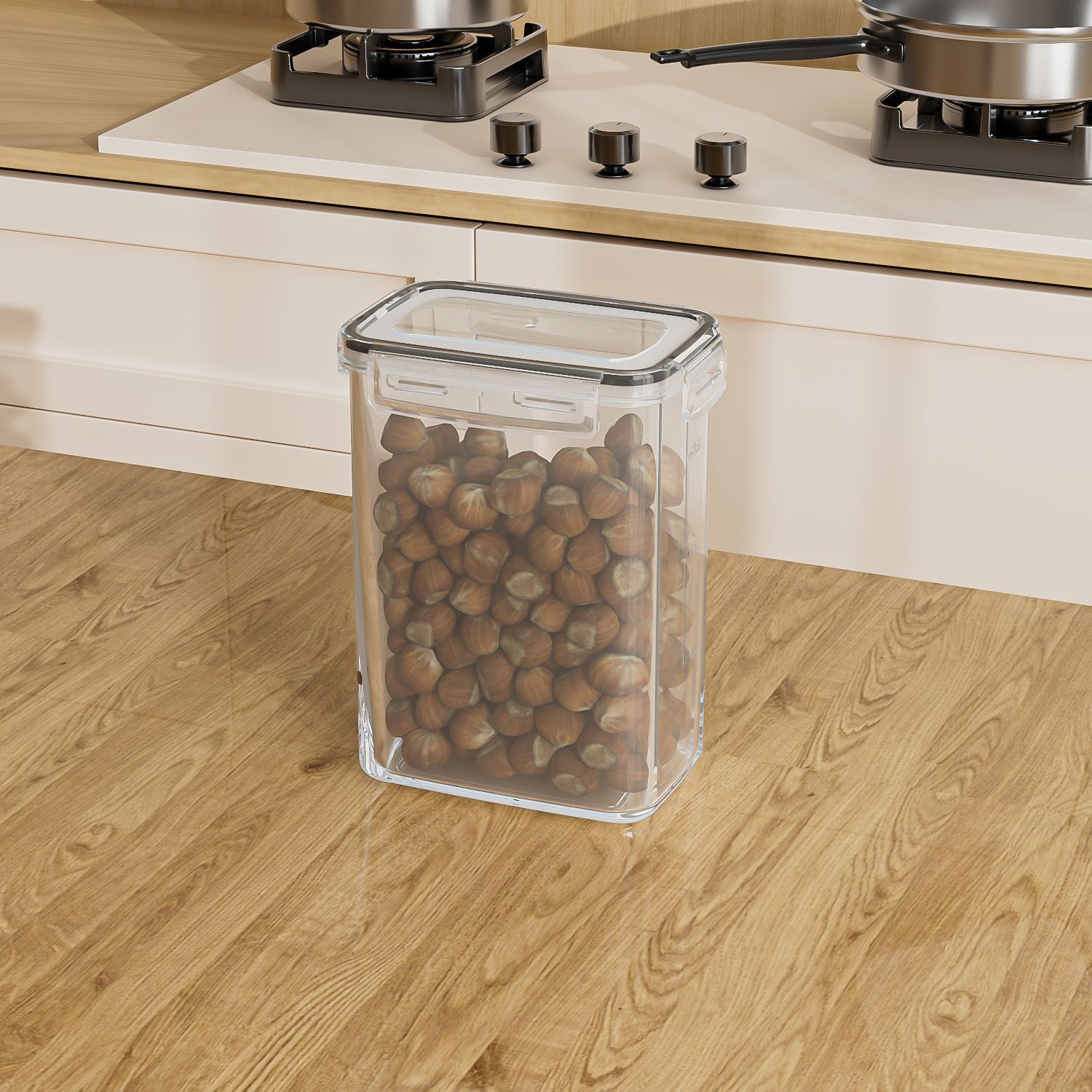 Caixa de plástico rectangular / 2L