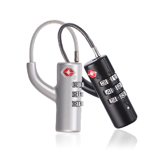 TSA Customs Lock Overseas Travel Trolley Luggage Bag Wire Code Lock Padlock Mechanical Code Lock