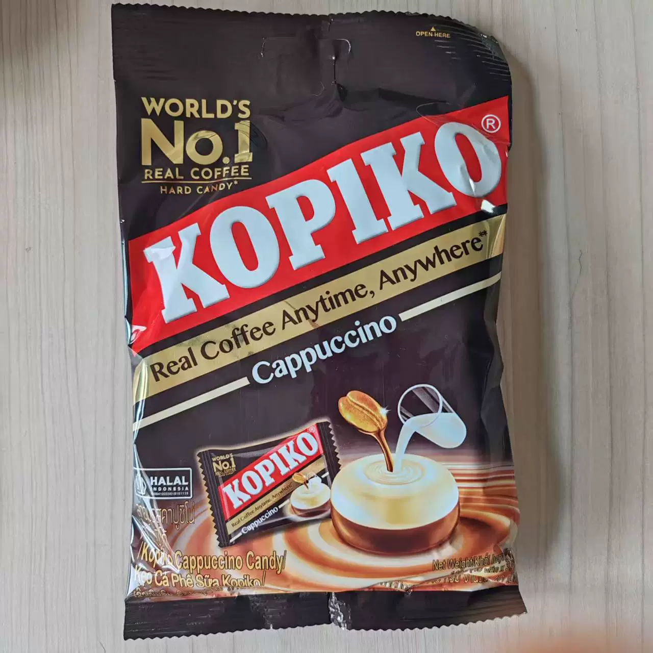 Твёрдая карамель Kopiko-style капучино и оригинал, импортная, 140 г пакет, набор 1–8 шт.