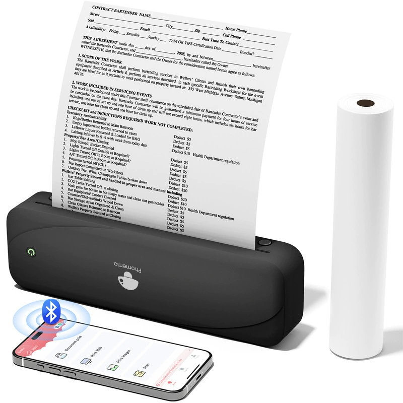 Phomemo Handheld printer, A4, bluetooth
