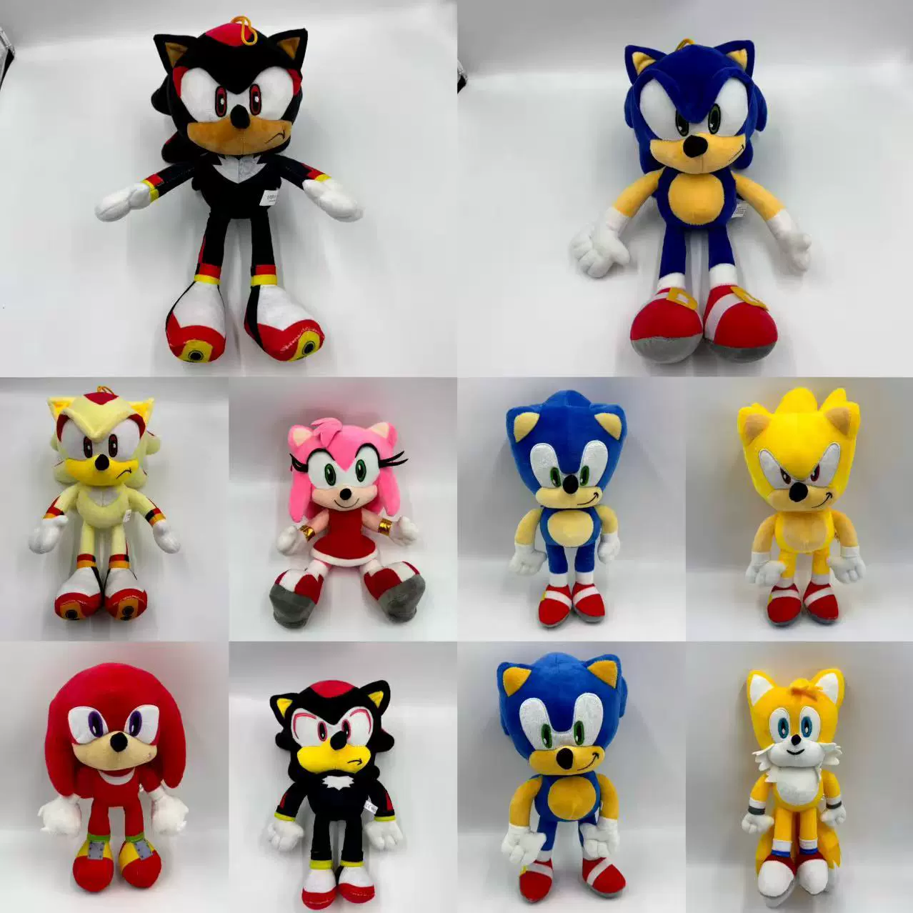 跨界热售刺猬索尼克毛绒玩具超音鼠SONIC毛绒公仔塔尔斯玩偶批发