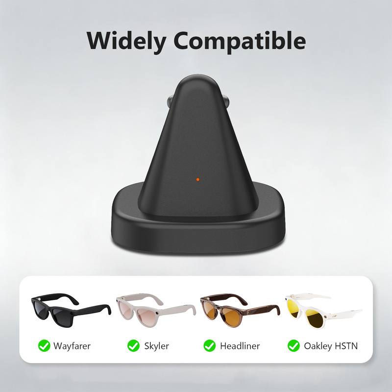 适用于雷朋Rayban Meta智能AI眼镜底座 快充迷你防滑便携充电底座|undefined