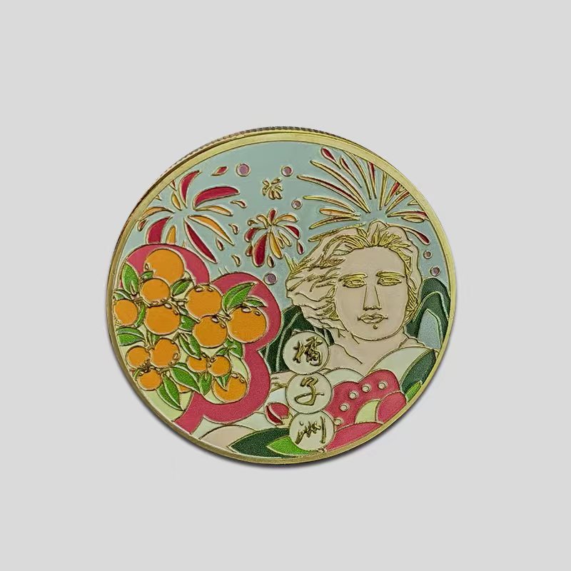 Metal Changsha Orange Island Mao Grandpa Scenic Spot Scenic Spot Collection Cultural and Creative Commemorative Medallion as a souvenir of gold and silver coin ornaments