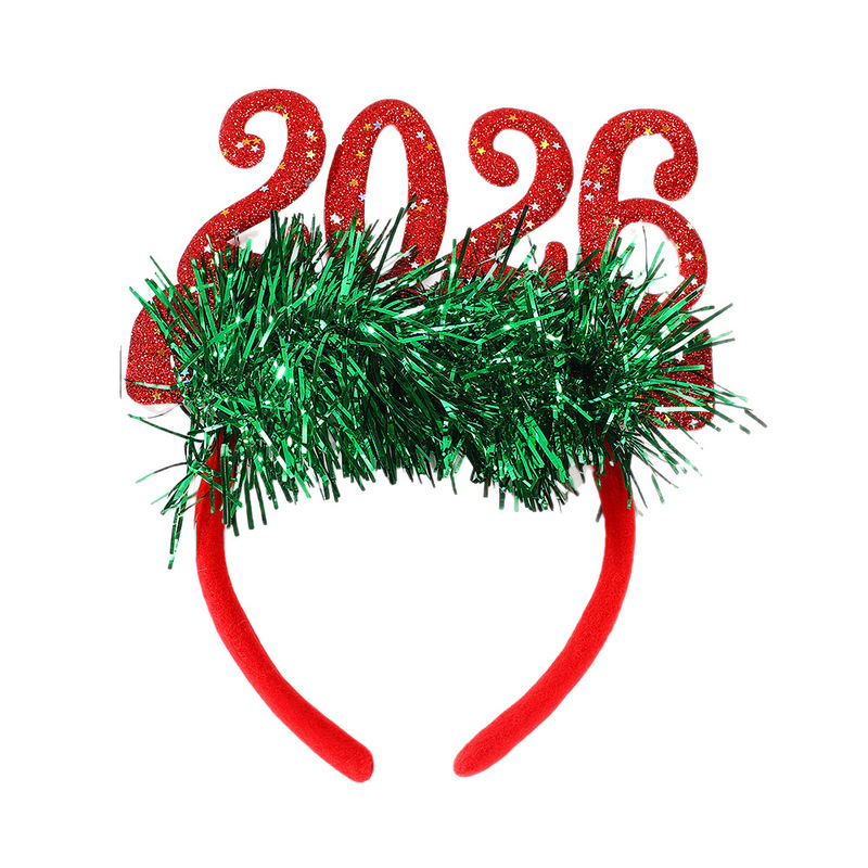 新しい 2026 大晦日ヘッドバンドクリスマス装飾クリエイティブヘッドバンドパーティー装飾写真撮影クリスマス装飾小道具|undefined
