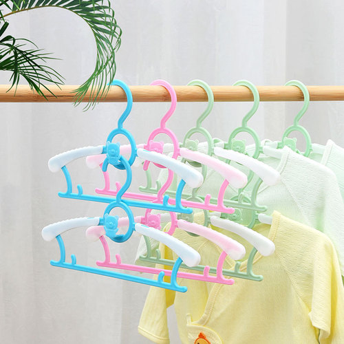 Children's clothes rack, baby's special clothes rack, child newborn clothes drying rack, telescopic household clothes hanging artifact