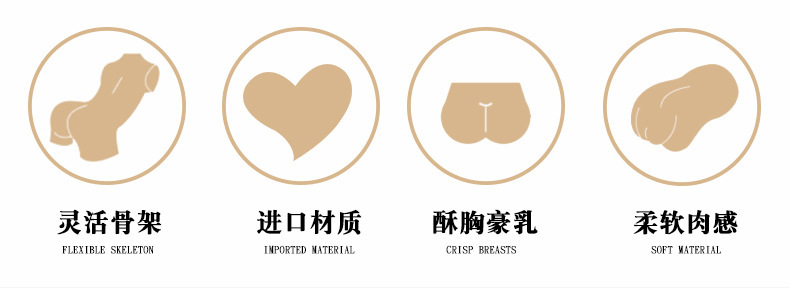 Jiuai Half-Body TPE Masturbator with Dual-Channel Inverted Mold Design — detail image 2