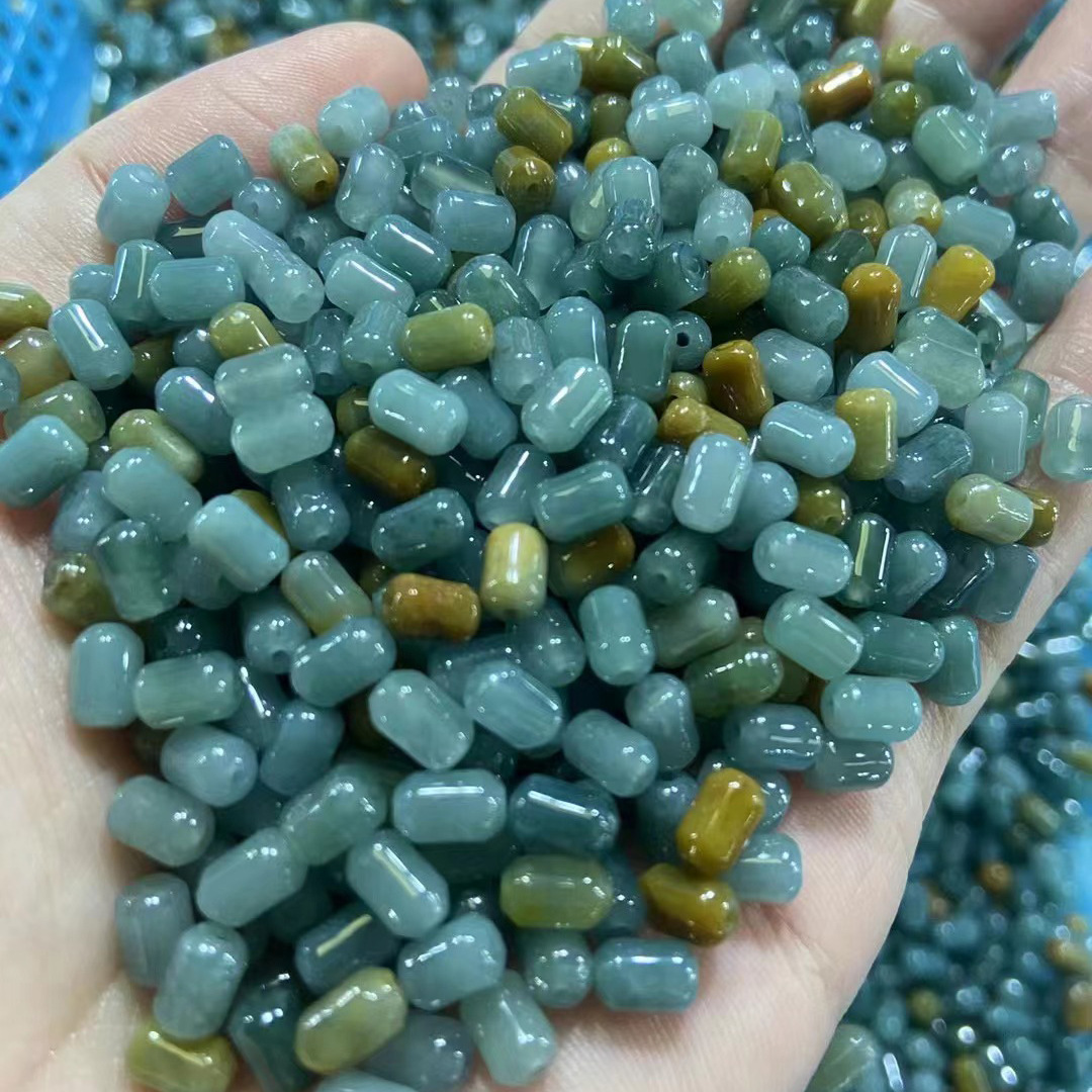 A-grade jade, dangerous material candy bead bracelet jade jewelry jade crafts live broadcast exhibition sale gift 
