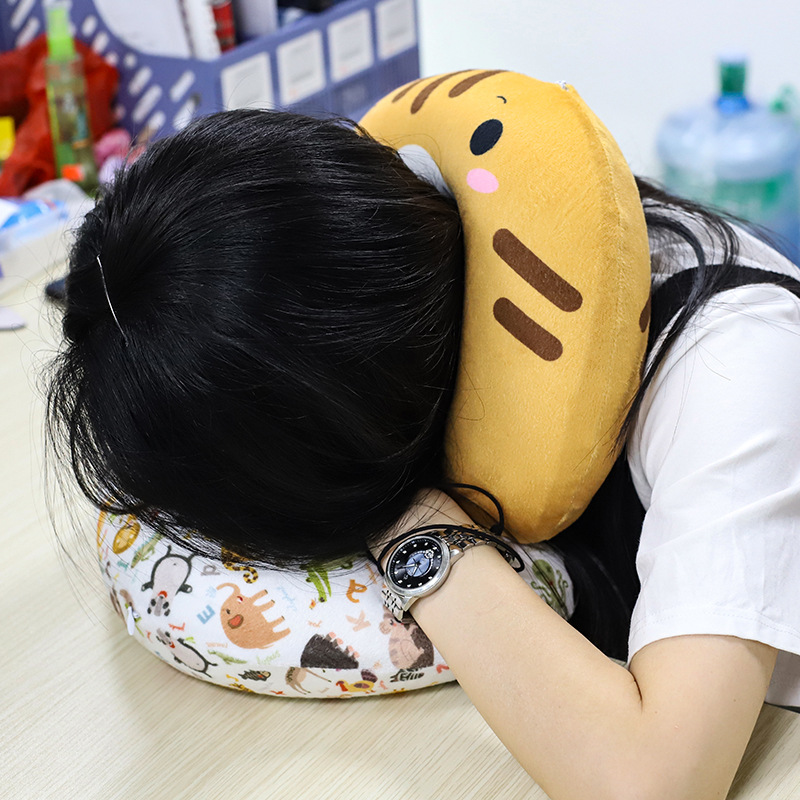 cartoon handheld neck pillow for traveling