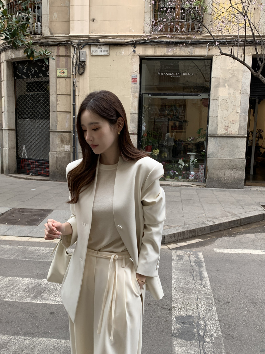 Blazer vintage stile coreano donna giacca casual elegante_voghion.com