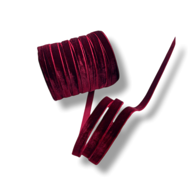 Cinta de terciopelo para el cabello, cinta flocada, accesorios para el cabello hechos a mano, ropa interior de embalaje, accesorios para el cabello