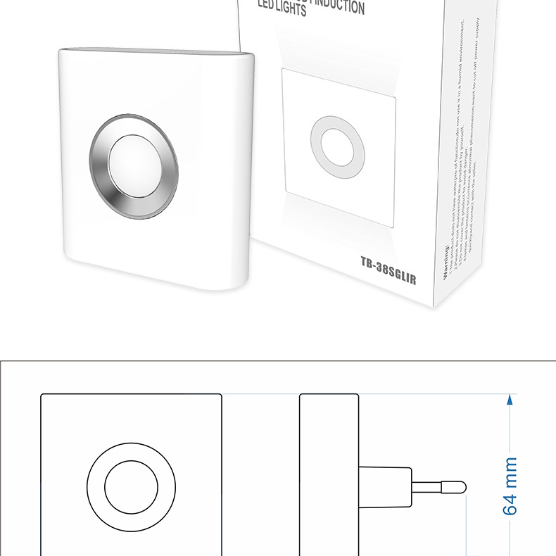 Moion Sensor Lighs Up Leave And Turns Off When You Approach, Bedroom Bedside Cabine Sleep Ligh, New Model Nigh_voghion.com