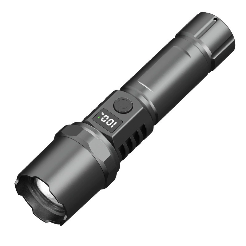 Handheld telescopic flashlight ST‑35 / A100 / T6, waterproof zoom LED, compatible with 26650 battery