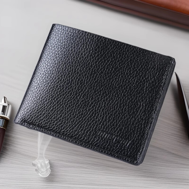 Short wallet with zipper men's wallet horizontal men's wallet wholesale ultra-thin student two-fold simple pu leather Short wallet with zipper men's wallet horizontal men's wallet wholesale ultra-thin student two-fold simple pu leather