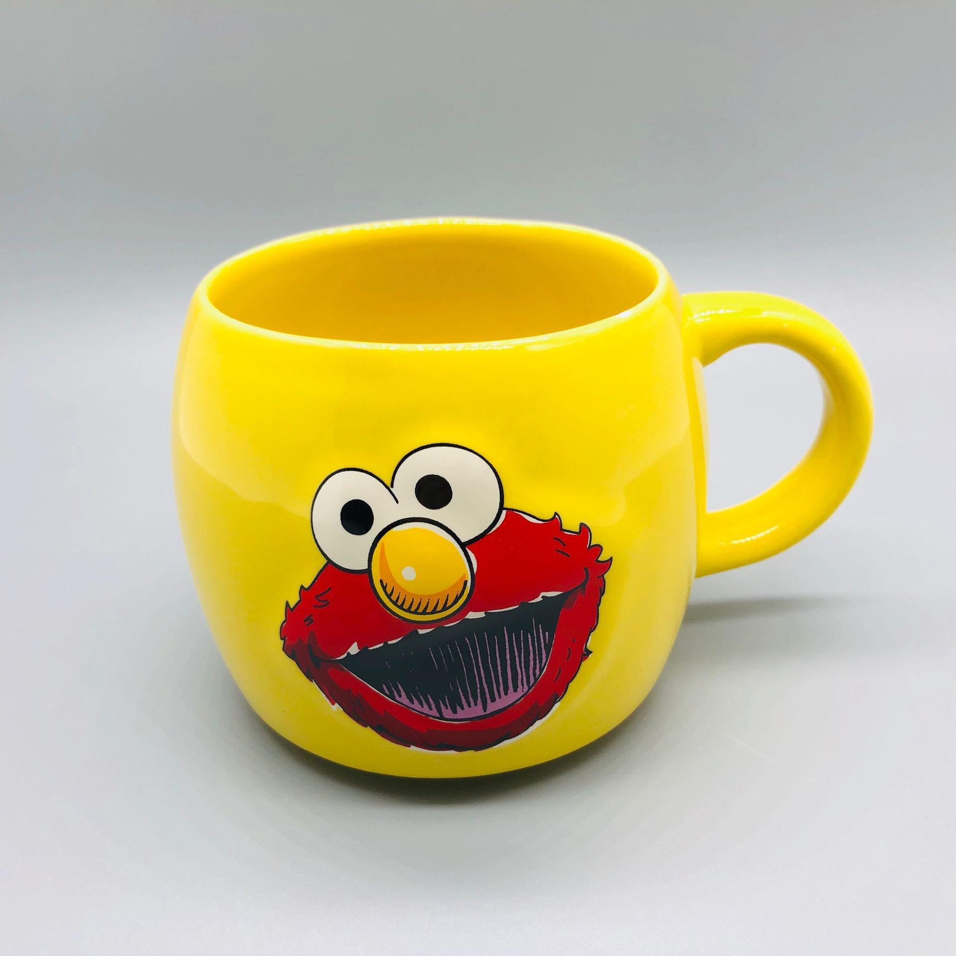 Japonés lindo Sesame Street pareja de dibujos animados taza Aimo taza agua gran capacidad leche