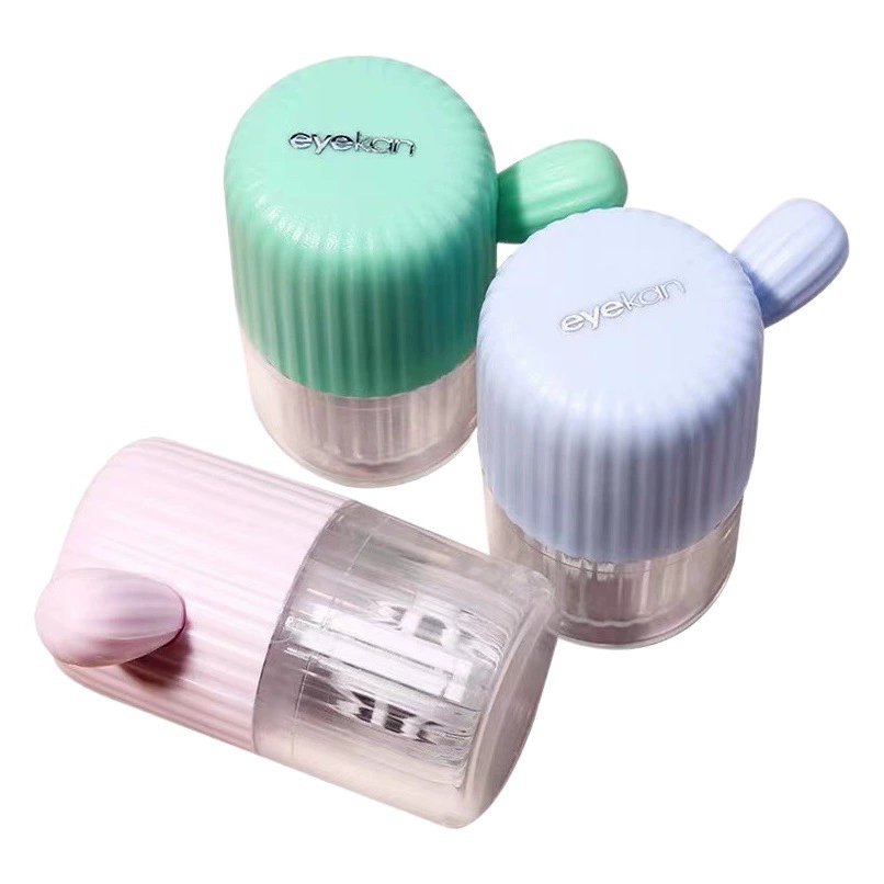 Kaida eyekan подлинные товары Лала Ле Пулл Контактные линзы Уход Box ручной роторный очиститель HL-830