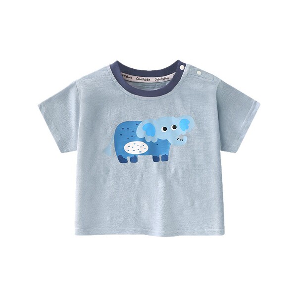 Children's cotton short sleeve T-shirt for leisure