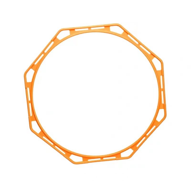 두꺼운 50cm 팔각형 노란색 버클