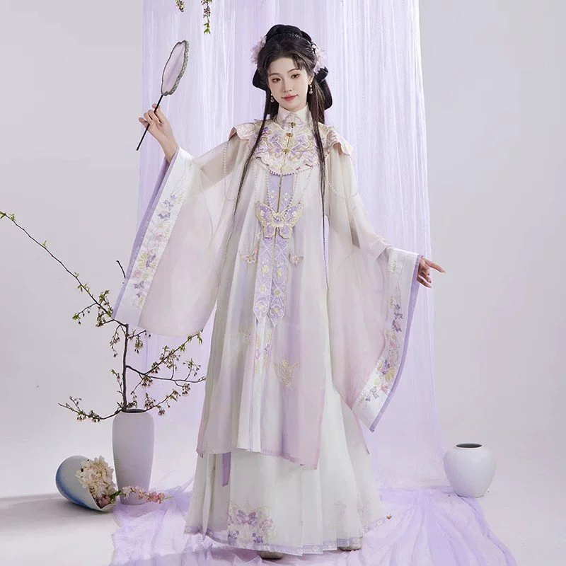 Оригинальный Hanfu реалистичный и яркий воротник с воротником