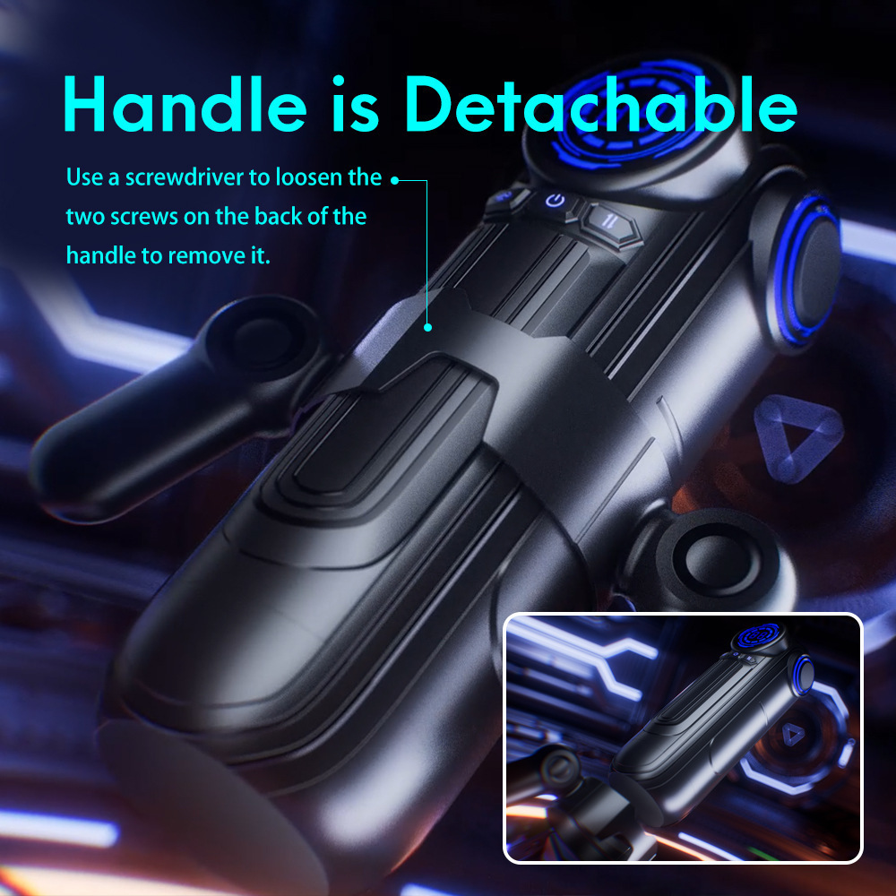 Penis-Übungsgerät mit Griff, vollautomatisch, mit starker Erdbeben-Saugkraft, teleskopisch, Sexspielzeug_voghion.com