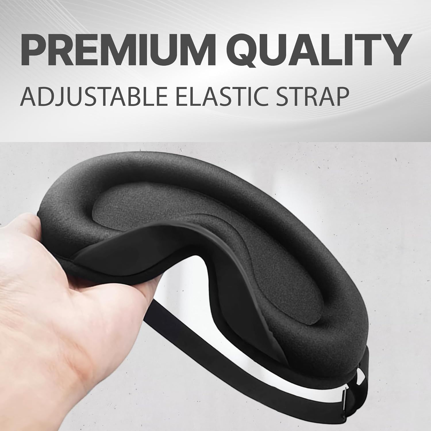 现代简约3d睡眠眼罩午休遮光三色旅行睡觉眼罩遮光透气可调护眼罩