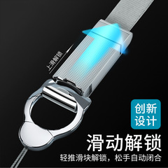 Metal mobile phone lanyard, hanging neck strap, lobster buckle shell, finger ring buckle, U disk short wrist chain, nylon braided pendant