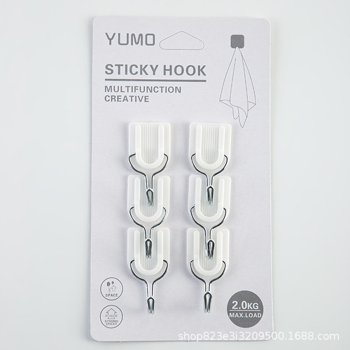 No punching strong adhesive hooks Self-adhesive self-adhesive hooks Festive supplies gift hooks