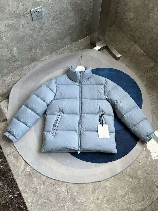 Citala 系列蒙口羽绒服大标男款徽标贴布立领纯色外套|undefined