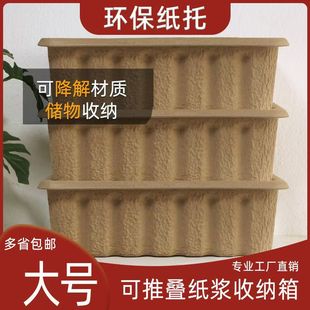 Factory Customized Cartons, Biodegradable Yellow Pulp, White Pulp Paper Trays, Pulp Boxes, Various Products Lined with Inner Trays, Free Design