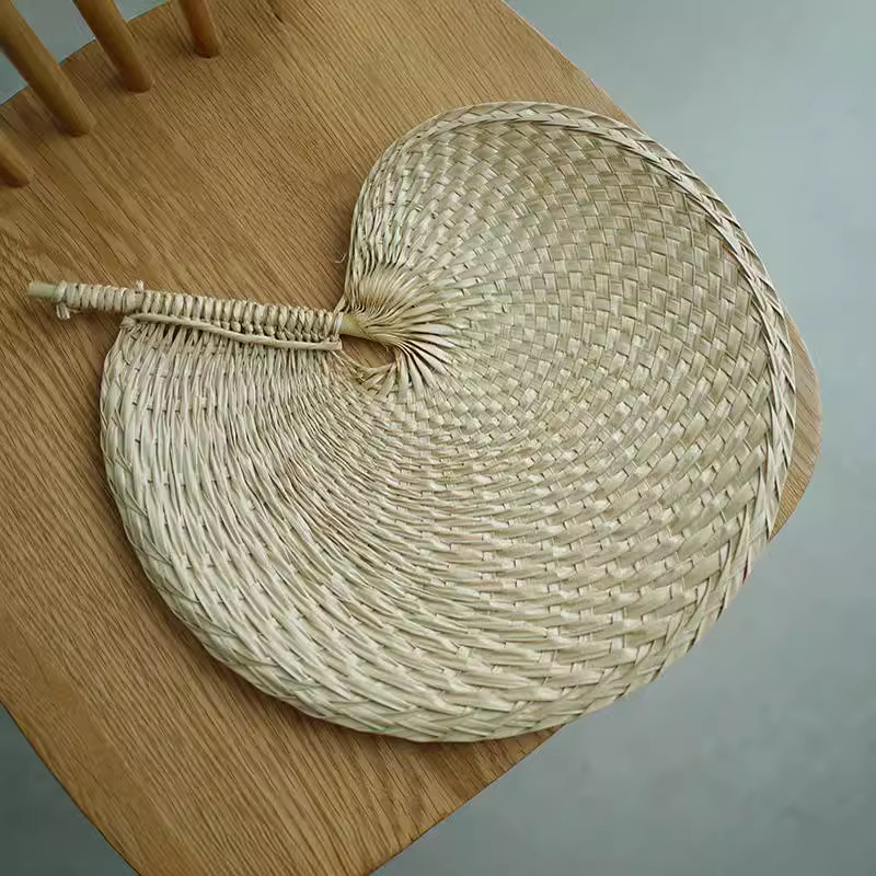 おはようございますストア | 夏の小物日本式纳凉蒲扇手作り编みちまきの叶扇子夏レトロ手振り扇|undefined