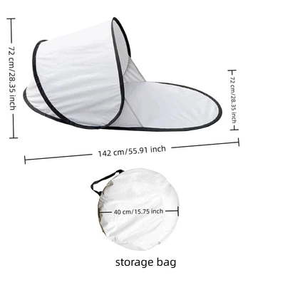 and Easy to Store, Avtomobil yan çətirləri - silver-white-single