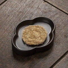 Manufacturer wholesale ebony solid wood whole board teapot coaster heat insulating coaster teapot stand teapot base dry brewing stand