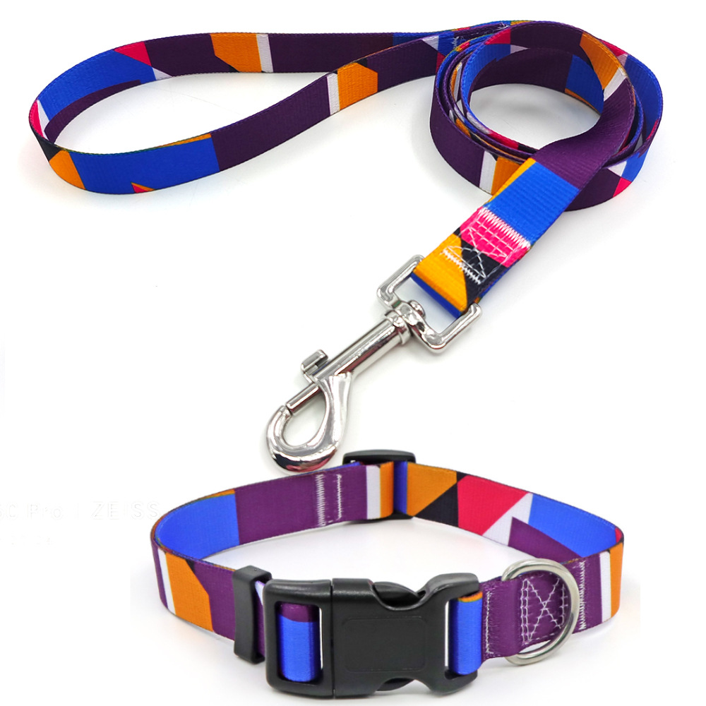 Amazon al por mayor collar de mascota corda de tracción al aire libre paseo perro collar perro collar en el viento