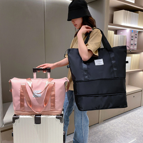 Travel bag women's short-distance portable lightweight waterproof luggage bag large capacity business trip maternity bag storage luggage bag