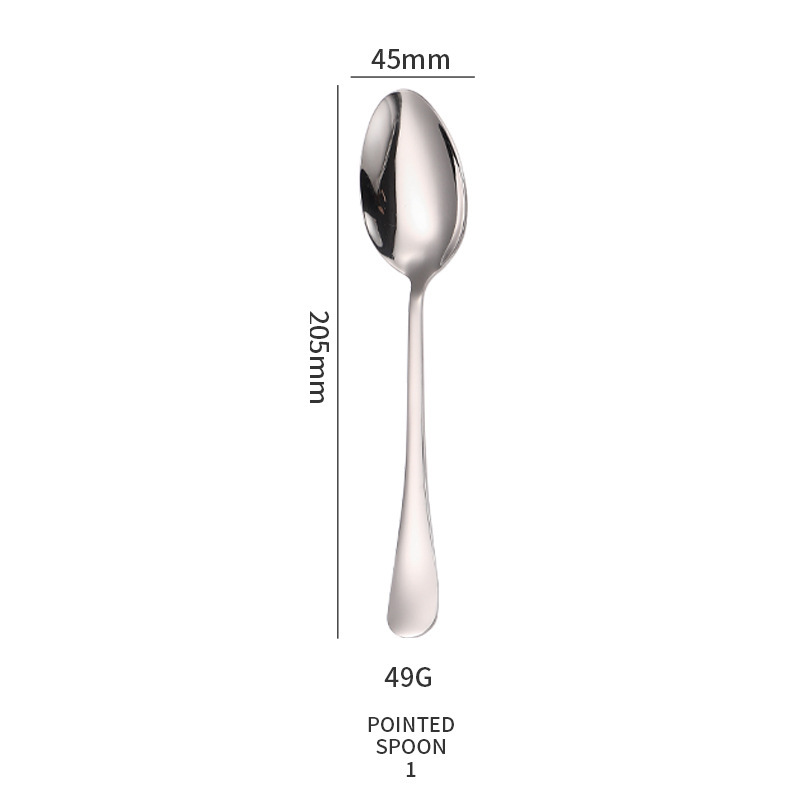 1010ステンレス食器ステーキナイフフォークスプーンサービス共通スプーン漏れコーヒー攪拌スプーン氷スプーンケーキシャベル卸売り|undefined