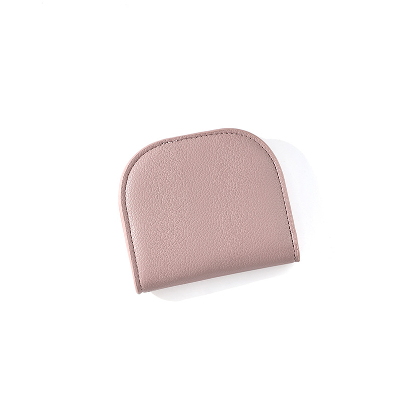 Nuevo monedero, color sólido, billetera pequeña, bolso de almacenamiento de auriculares para mujer, personalización de billetera de cuero de comercio exterior de poliéster de alta calidad