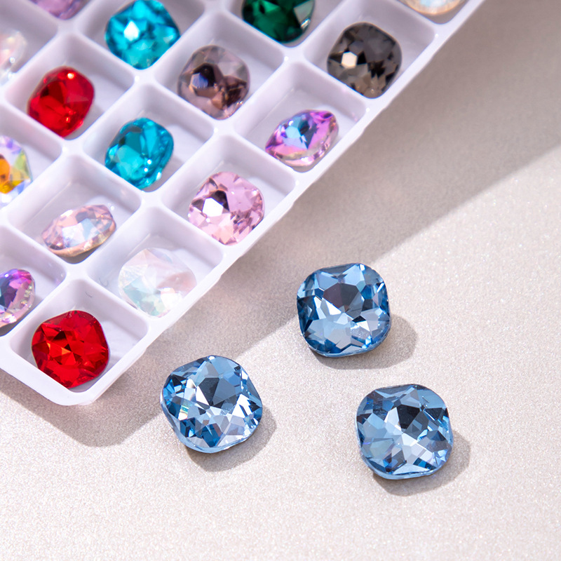 데님 블루 팻 스퀘어 6*6mm [ZX025-20]