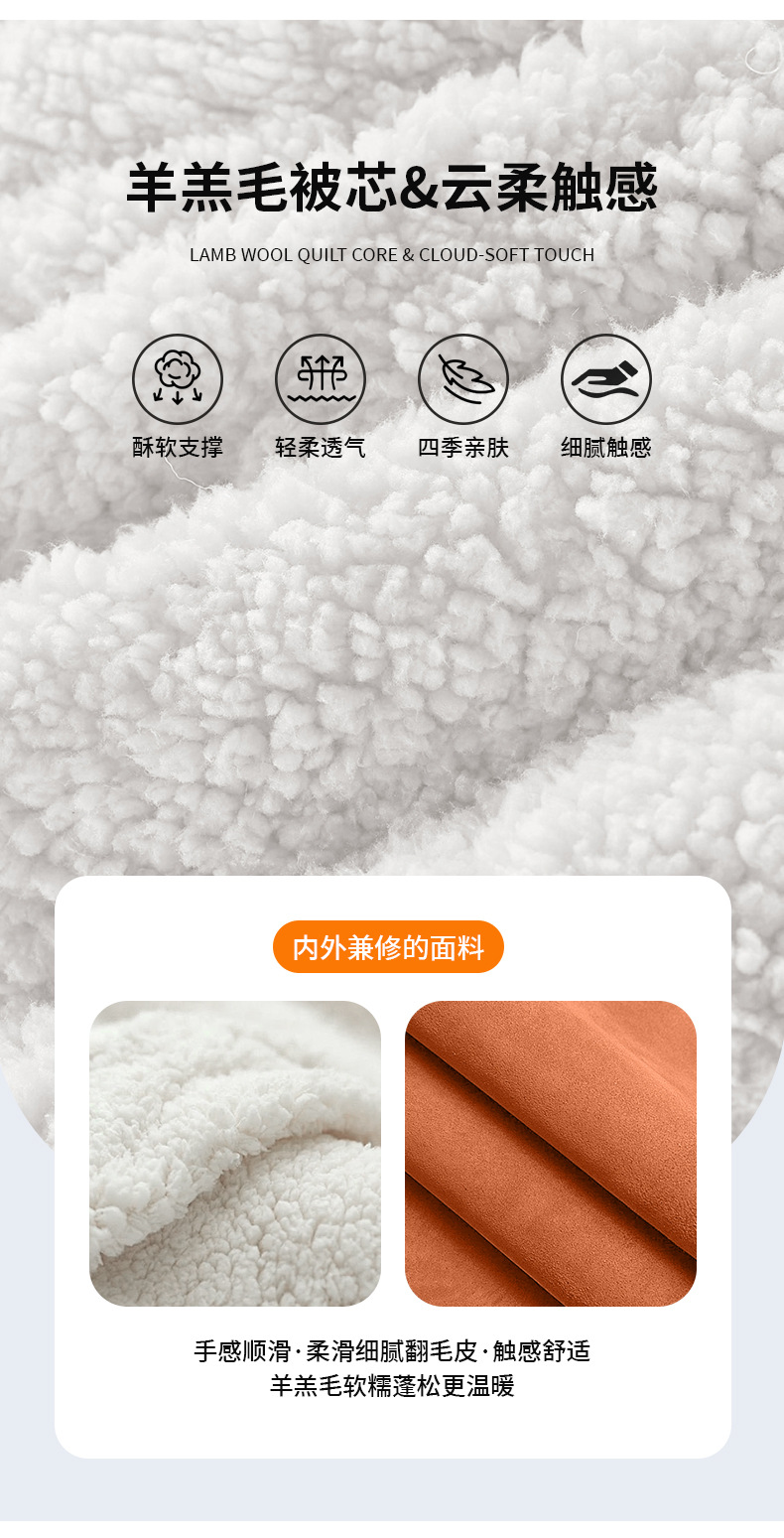 Suitable for Weipai Car Winter Flannel Pillow Quilt Waist Support Blue Mountain Alpine Mocha Phev/Weipai Vv7/