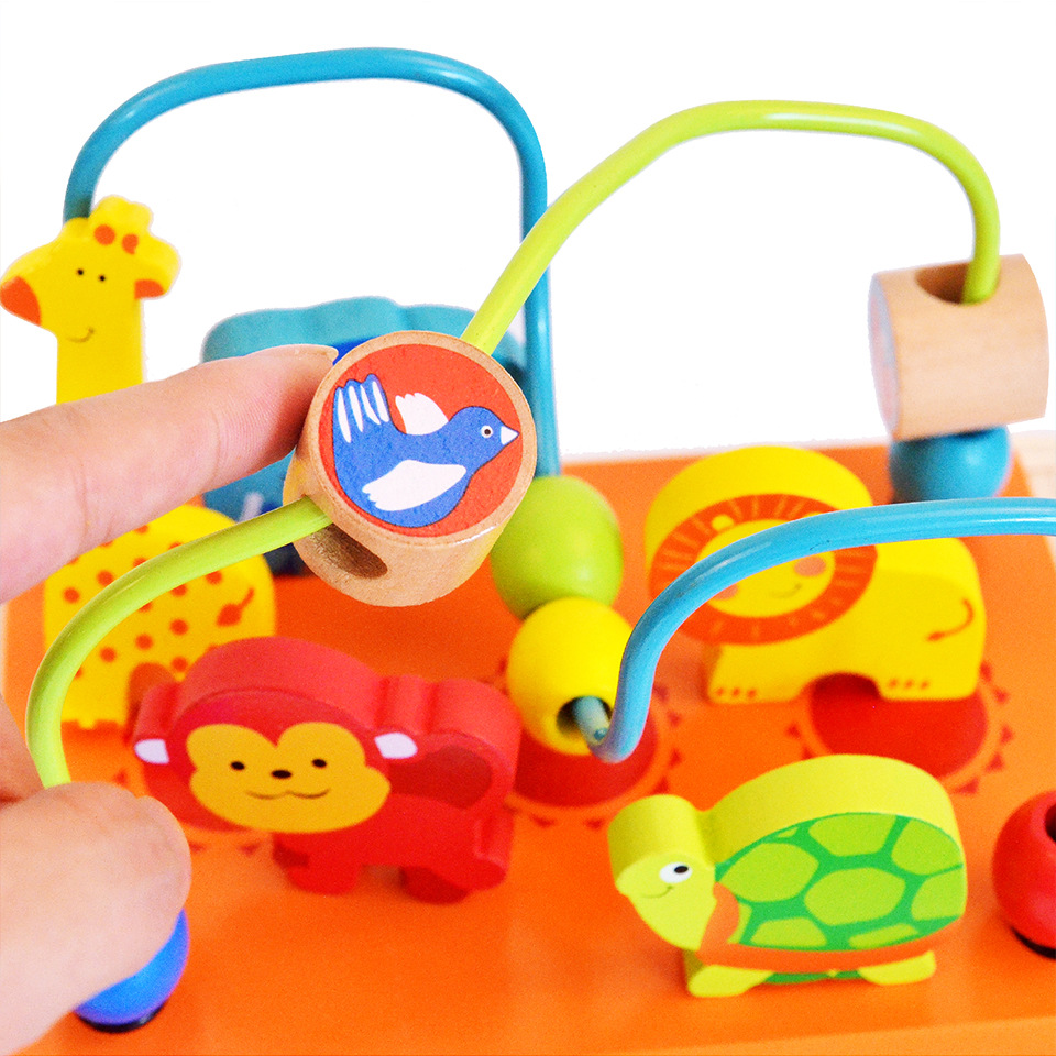 Niños de 1 a 3 años Educación temprana Rompecabezas Arca de Noé Juguetes de madera multifuncional para niños pequeños Juguetes de regalo navideños